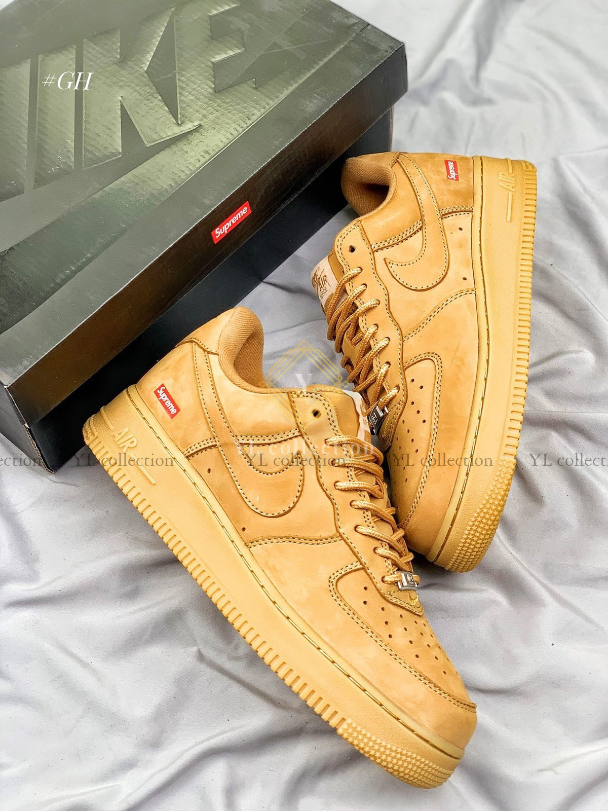 나이키 X 슈프림 에어포스 1 로우 된장