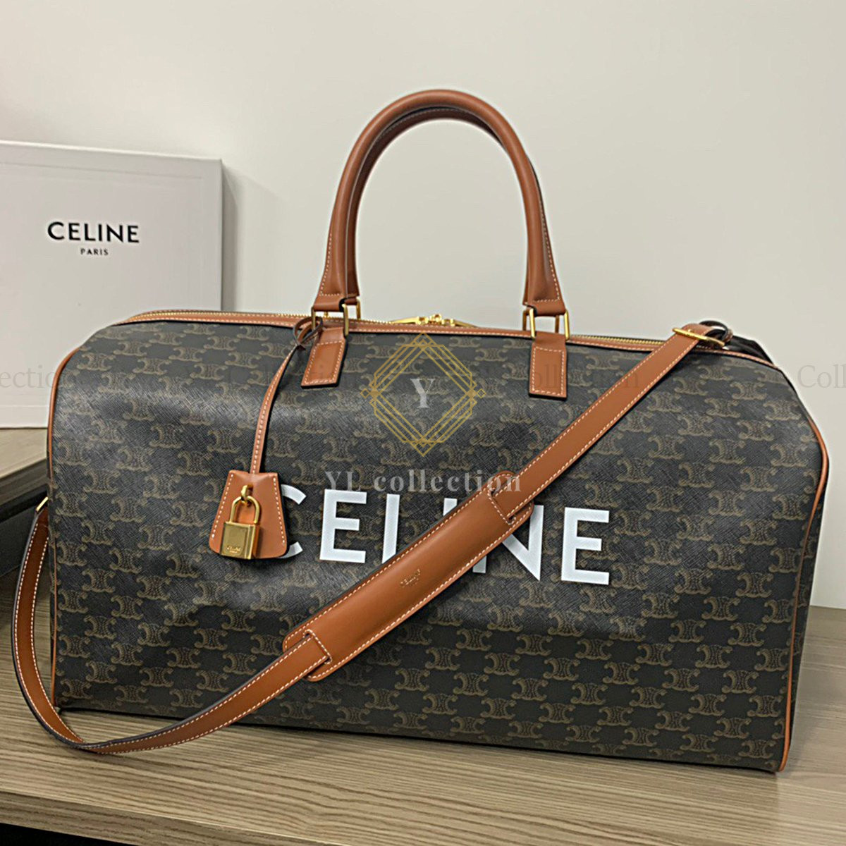 셀린느 트리오페 캔버스 보야지 보스턴백