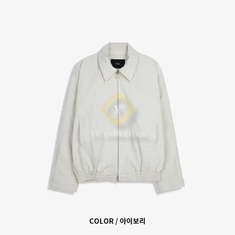 카라 크롭 블루종 자켓