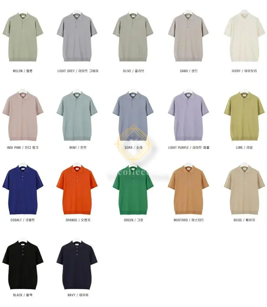 남자 프리미엄 원단 카라티