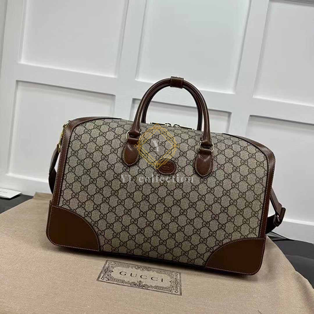 구찌 인터로킹 G 더플 보스턴백