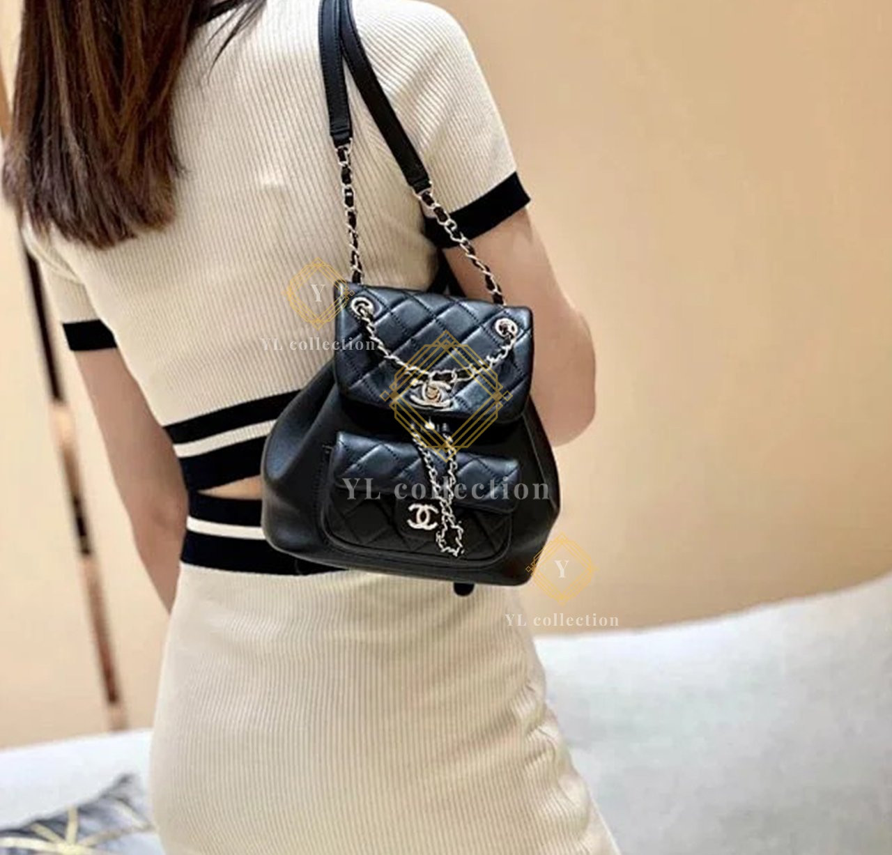 샤넬 듀마 원포켓 백팩 스몰 / 미디움