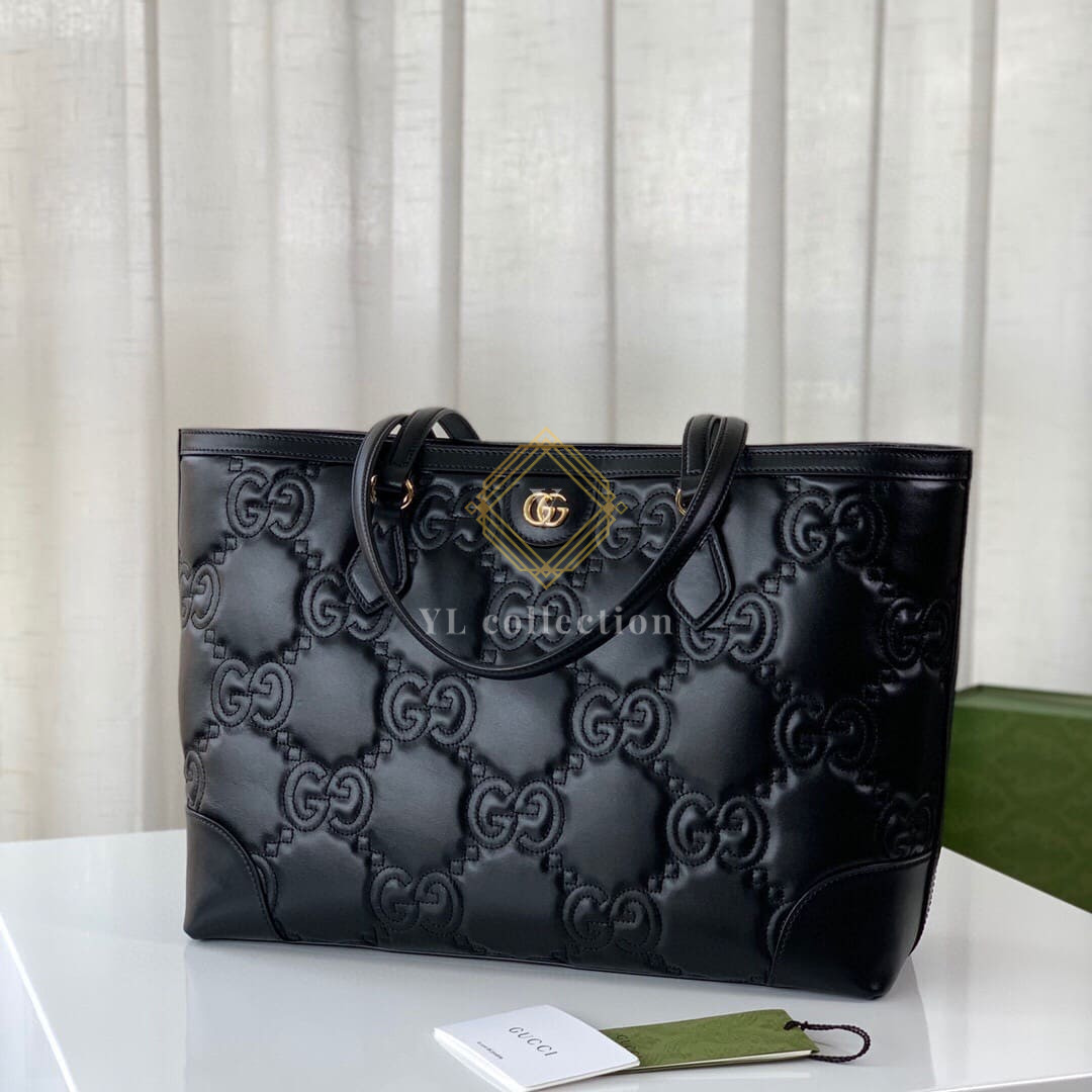 구찌 GG 마틀라세 미디엄 토트백