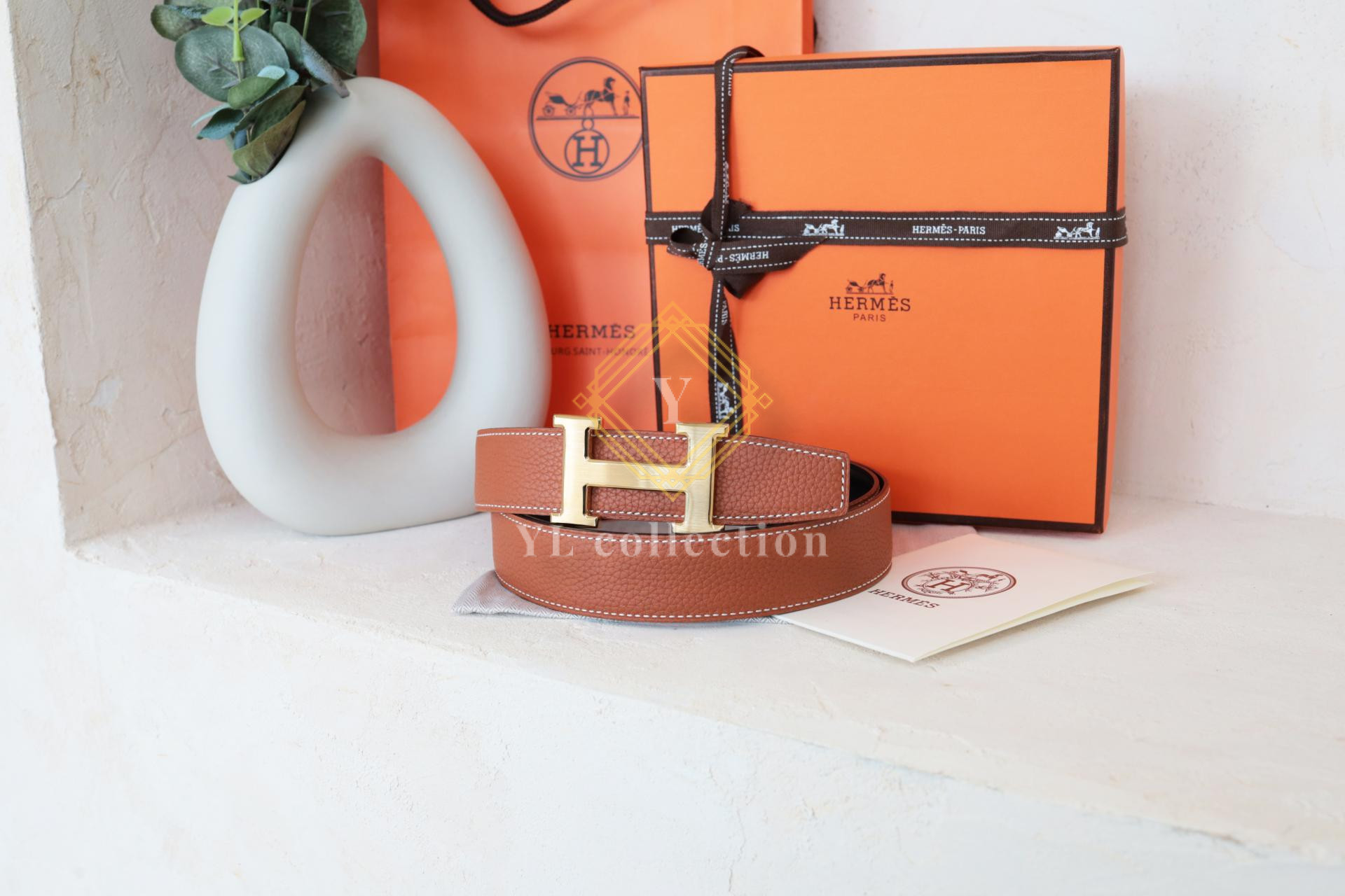에르메스 H 버클 양면벨트