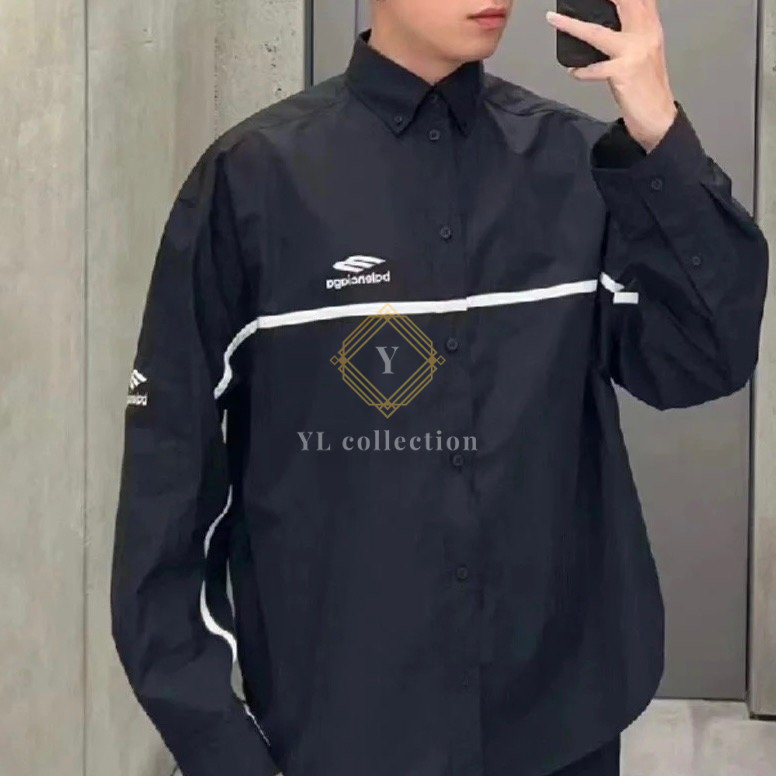 발렌시아가 3B 우븐 셔츠