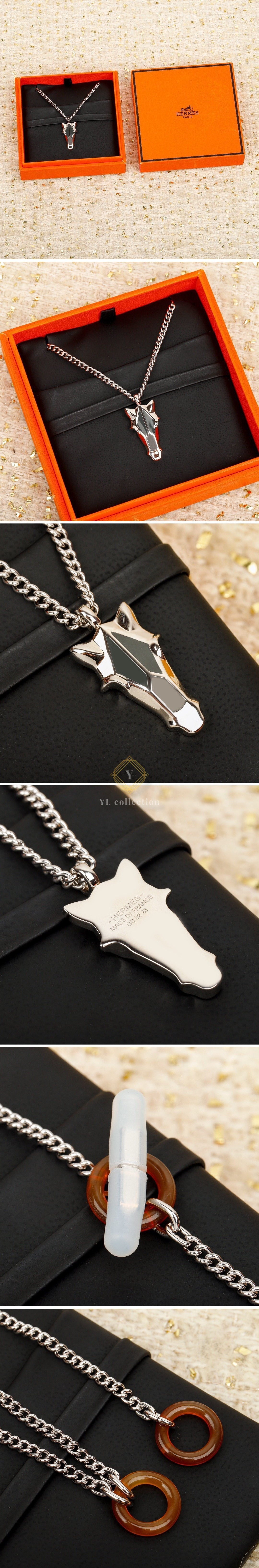 에르메스 Destrier 네크리스 남성 목걸이