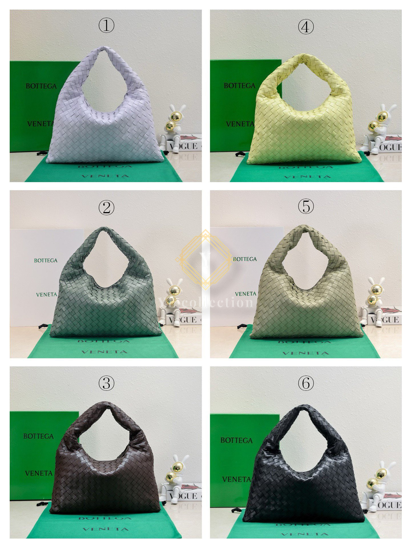 보테가 베네타 Hop 라지 레더 토트백