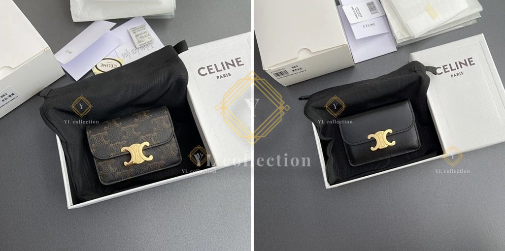 셀린느 트리옹프 플랩 카드 지갑