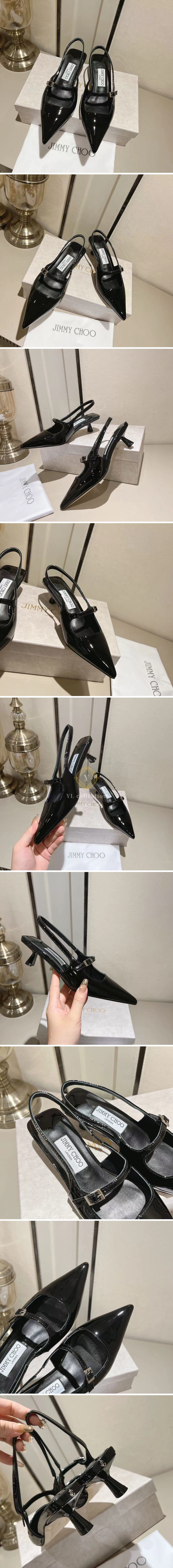 지미추 디디 45 페이던트 슬링백 펌프스