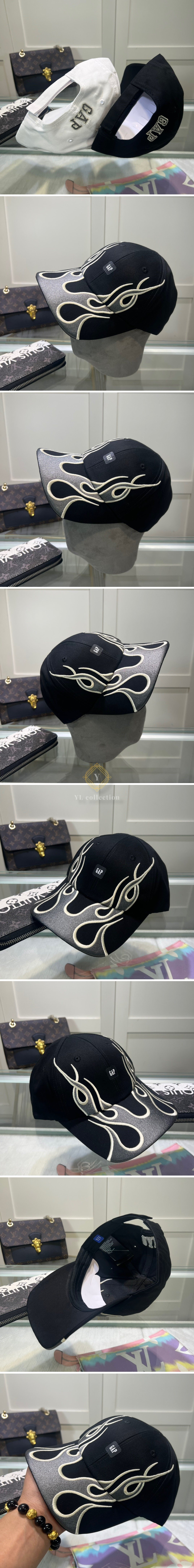 이지 갭 엔지니어드 바이 발렌시아가 플레임 캡 모자 칸예 웨스트