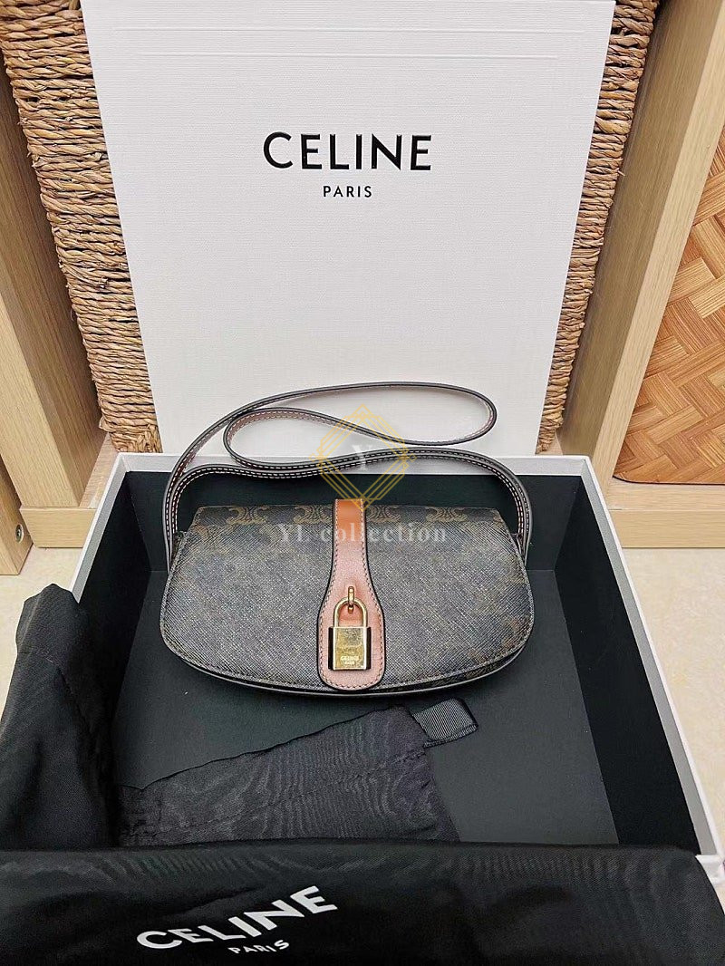 셀린느 타부 스트랩 클러치 숄더백