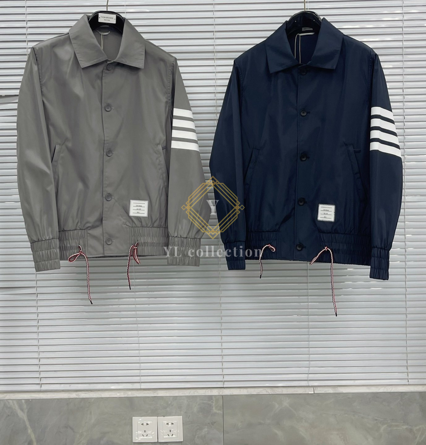 톰브라운 솔리드 스윔 자켓