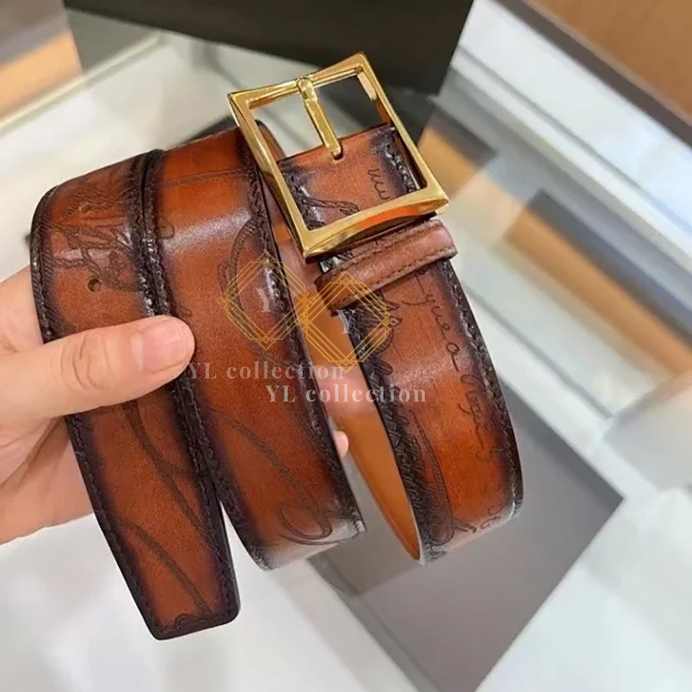 벨루티 클래식 레더 벨트