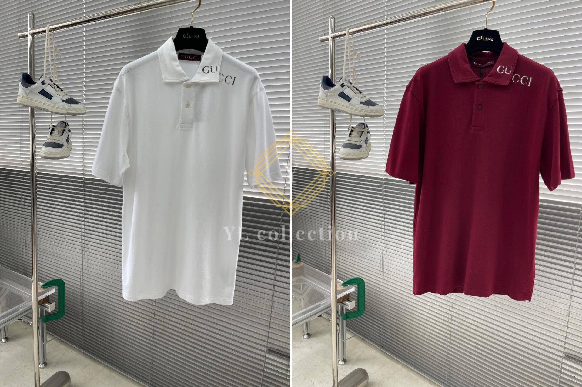 구찌 로고 디테일 폴로 반팔