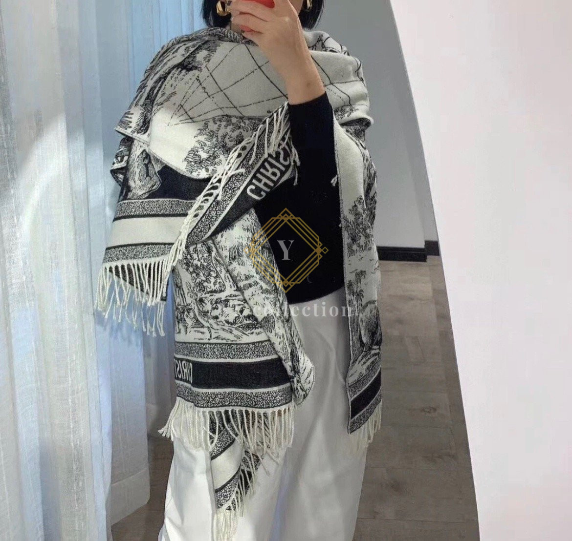 디올 Around the World 머플러