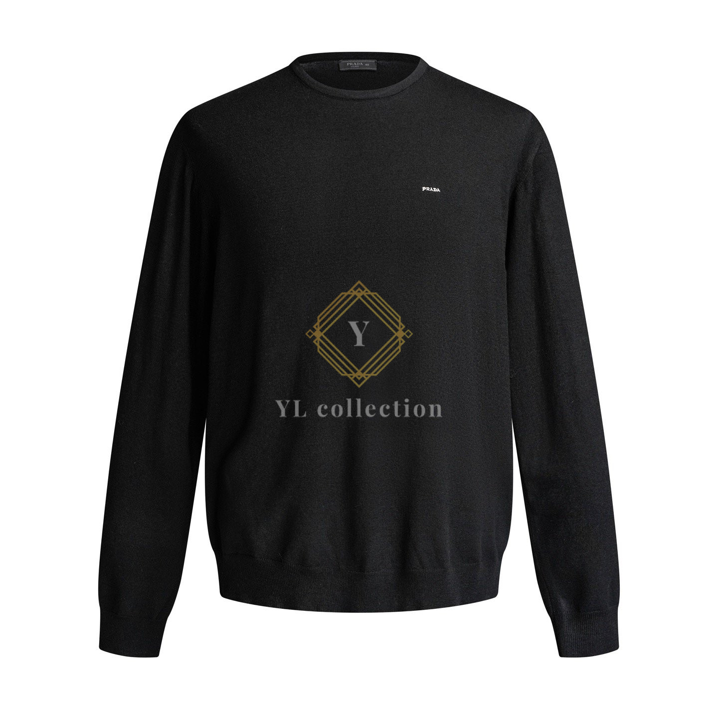 프라다 자수 긴소매 스웨터