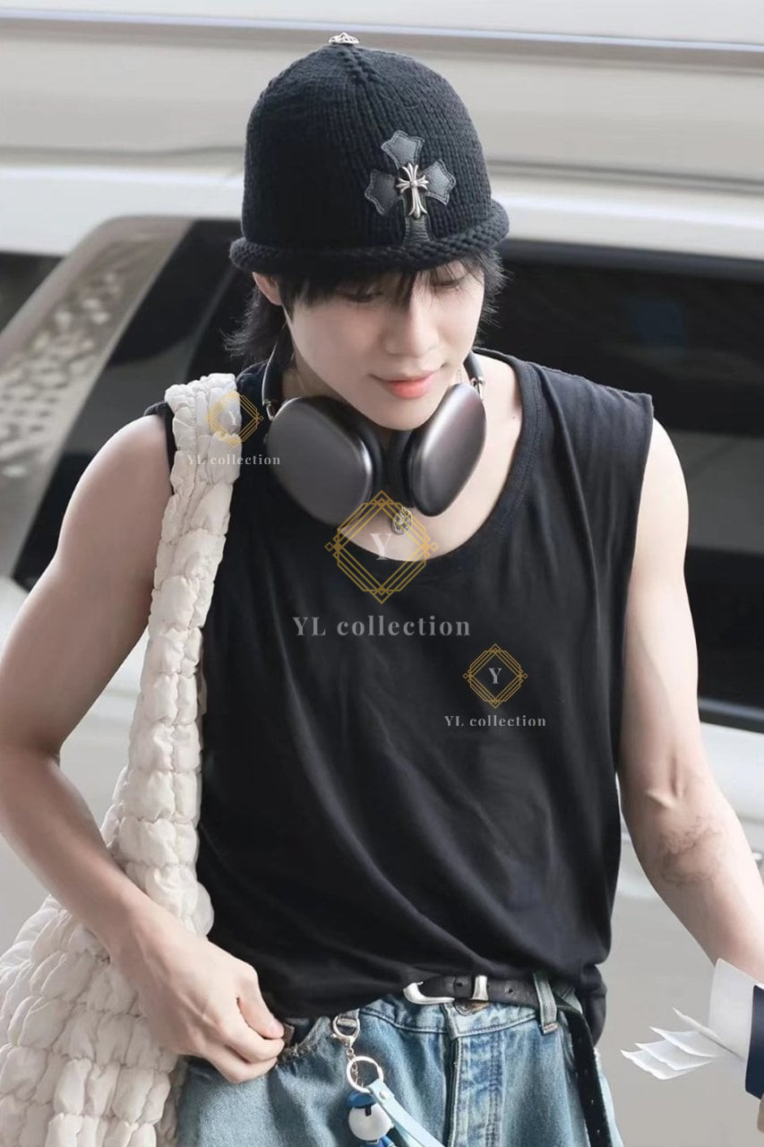 크롬하츠 크로스 패치 실버참 비니