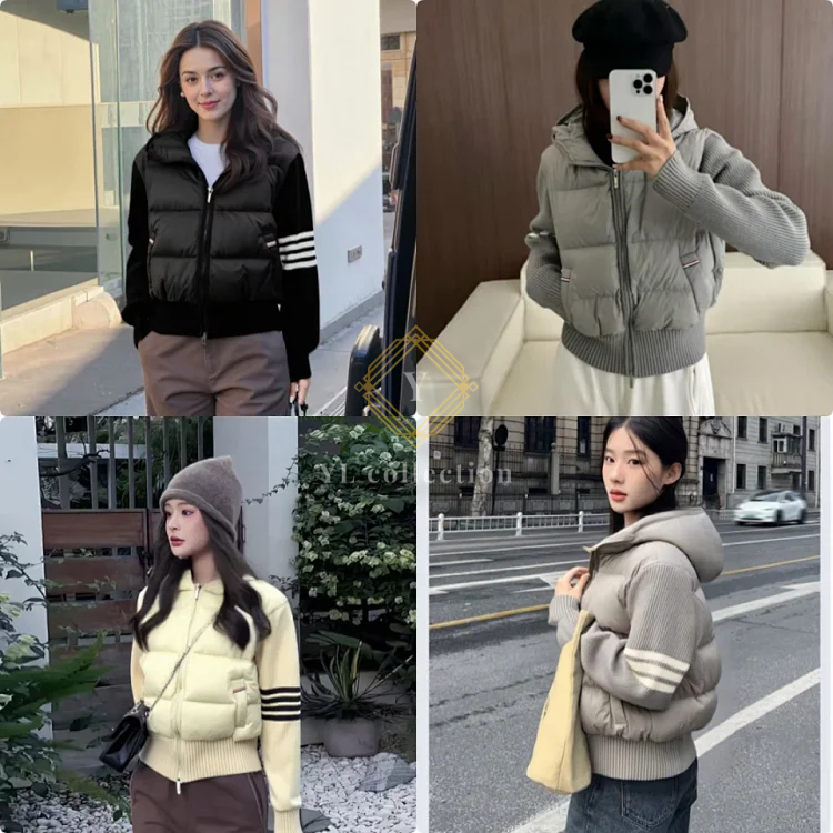 톰브라운 패딩 가디건 자켓