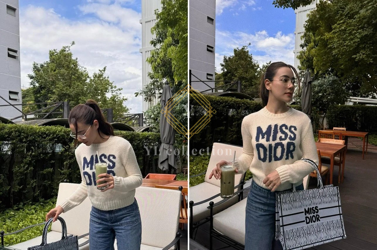 디올 미스 크래피티 니트