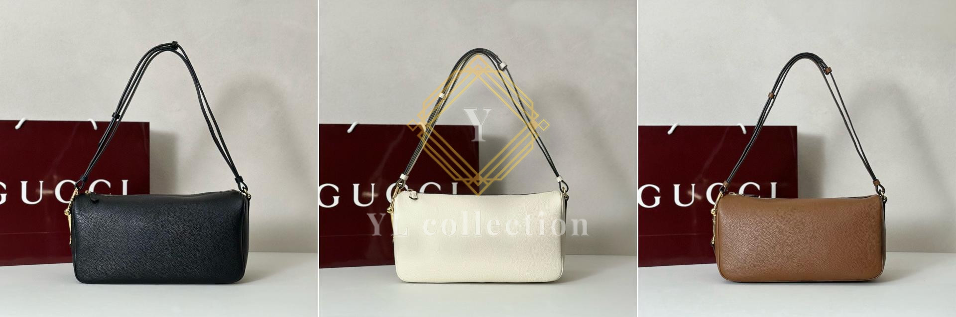 구찌 하프 홀스빗 미디엄 숄더백