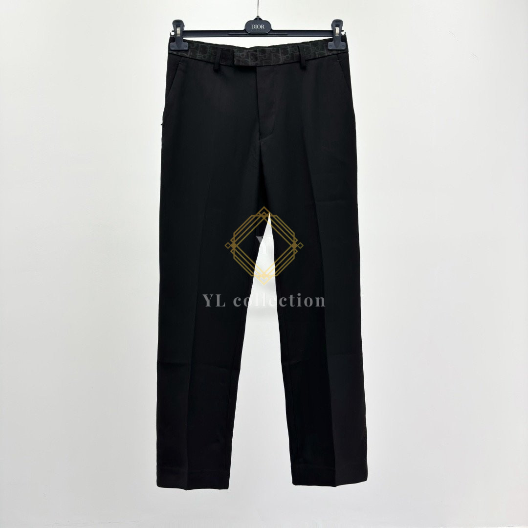 디올 오블리크 벨트 팬츠