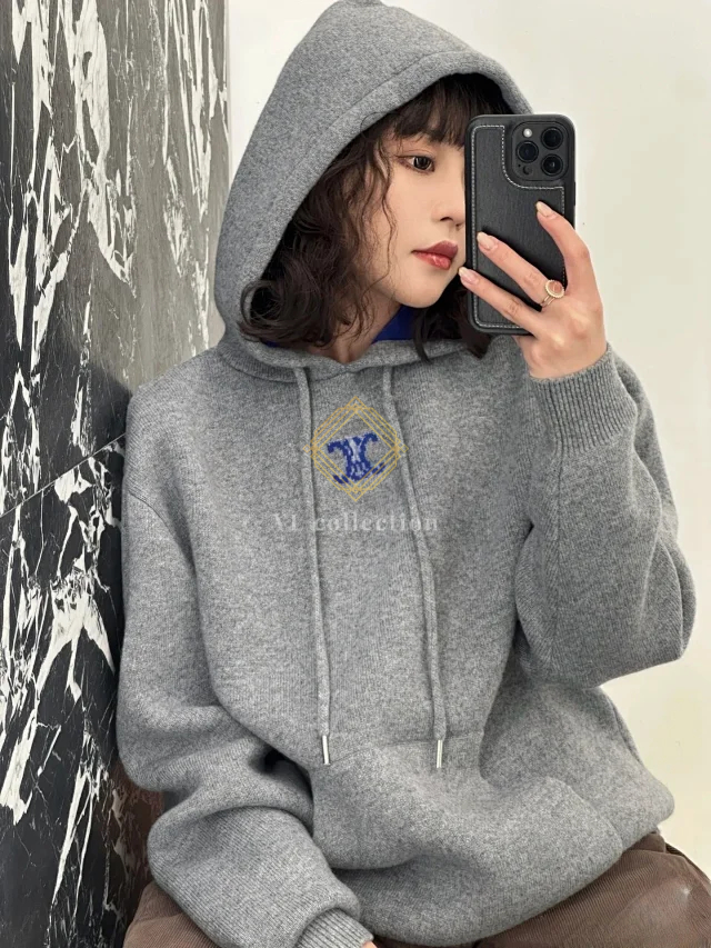 셀린느 후드 스웨터