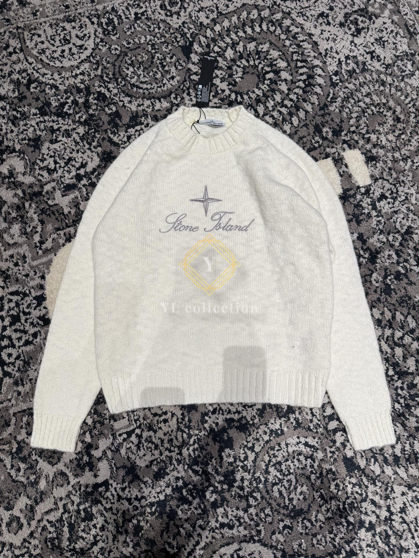 스톤아일랜드 래글런 크루넥 스웨터