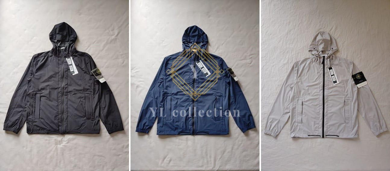 스톤 아일랜드 스킨 터치 패커블 집업