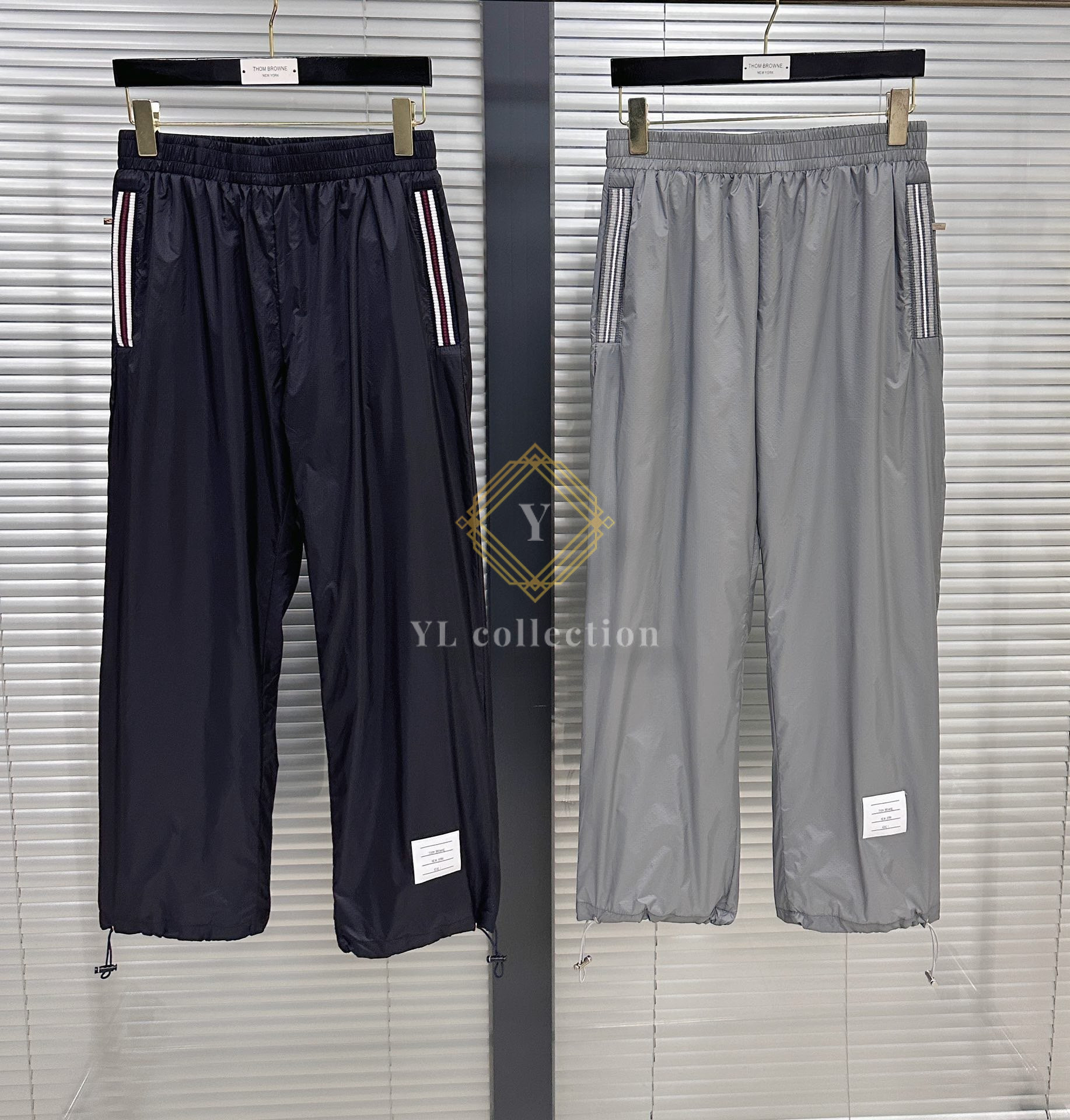 톰브라운 크리켓 스트라이프 립스톱 팬츠