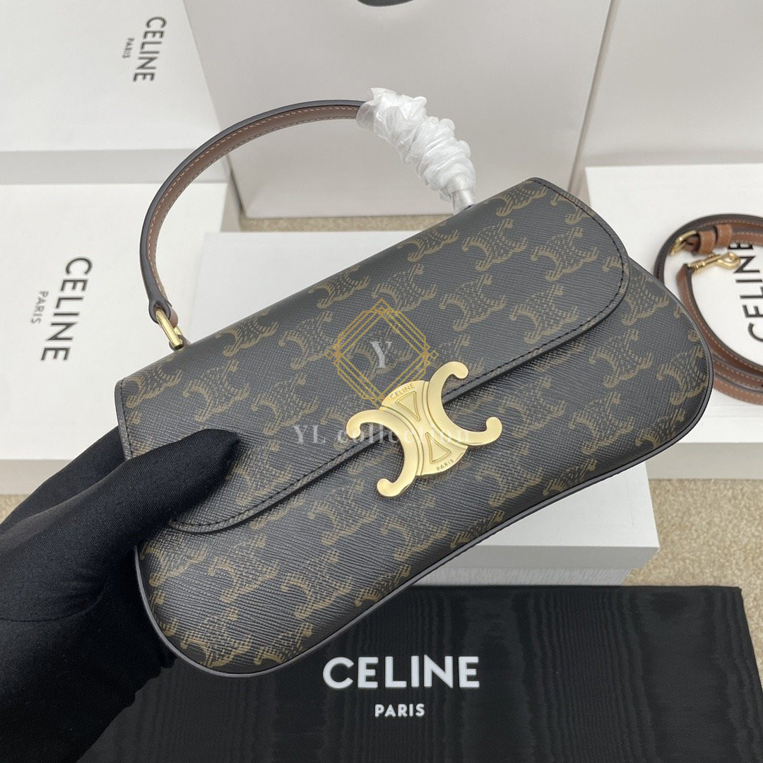 셀린느 틴 롤라 샤이니 백 탄