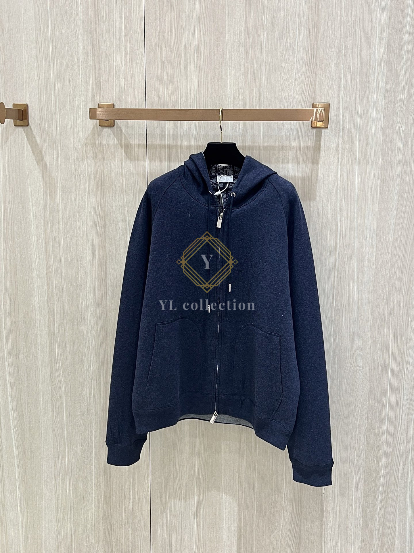 디올 오블리크 후드 트랙 재킷