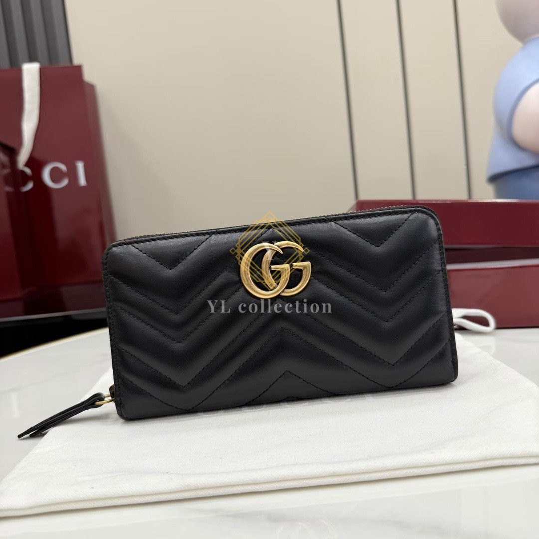 구찌 GG 마몬트 지퍼 장지갑