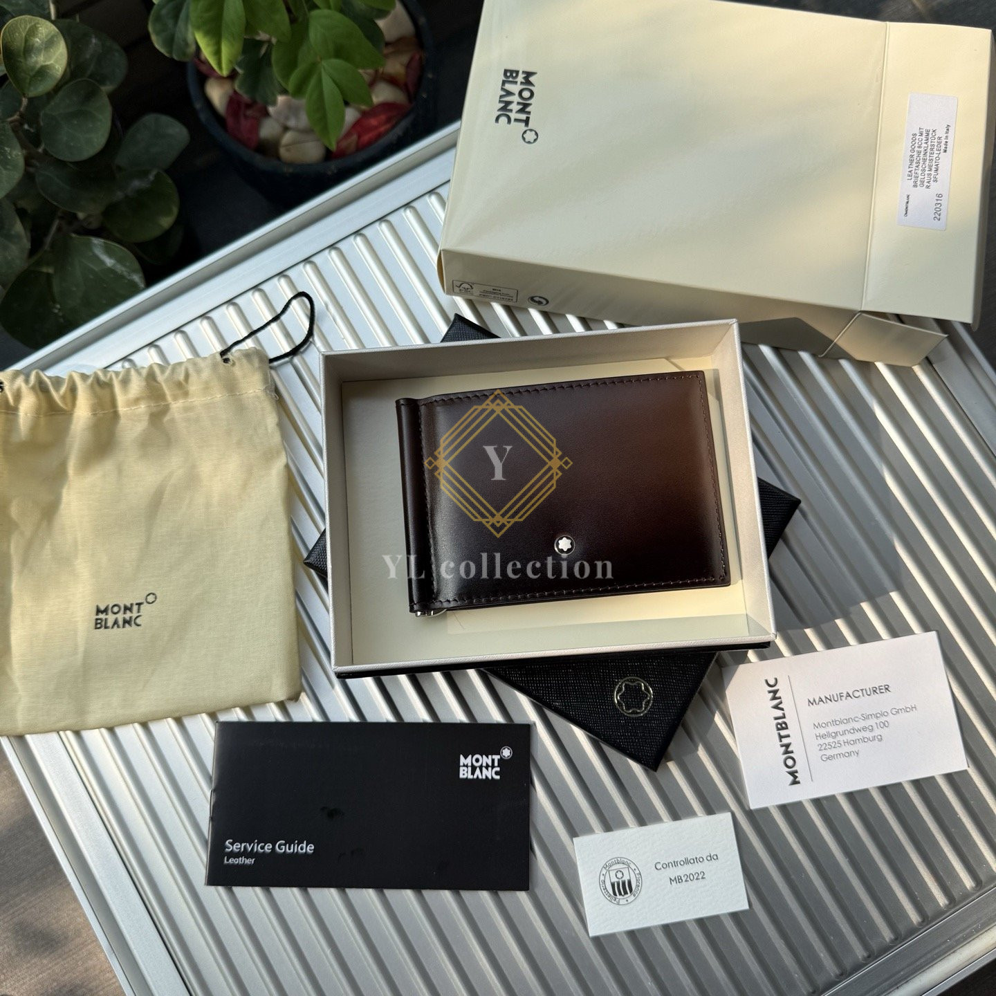 몽블랑 마이스터스튁 6cc 머니 클립 카드 지갑