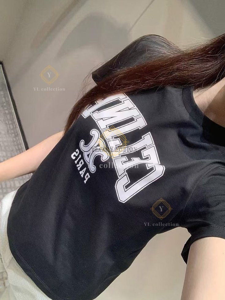 셀린느 트리옹프 파리 반팔 티셔츠