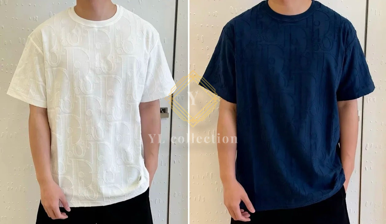 디올 오블리크 캐주얼 반팔 티