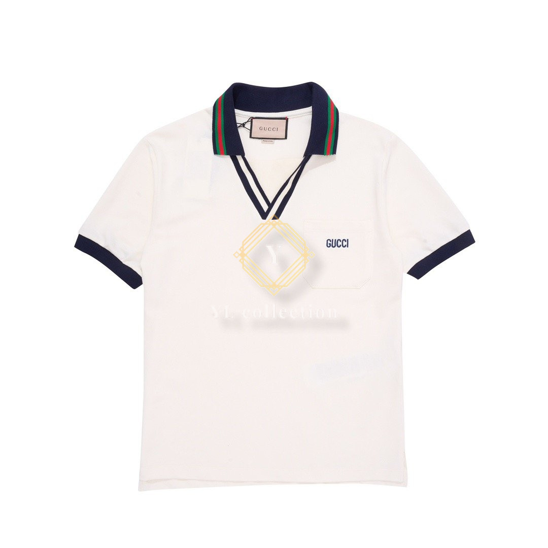 구찌 코튼 피케 폴로 셔츠