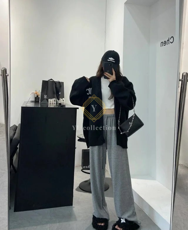 크롬하츠 실버 클립 체인 크로스 로고 숄더백