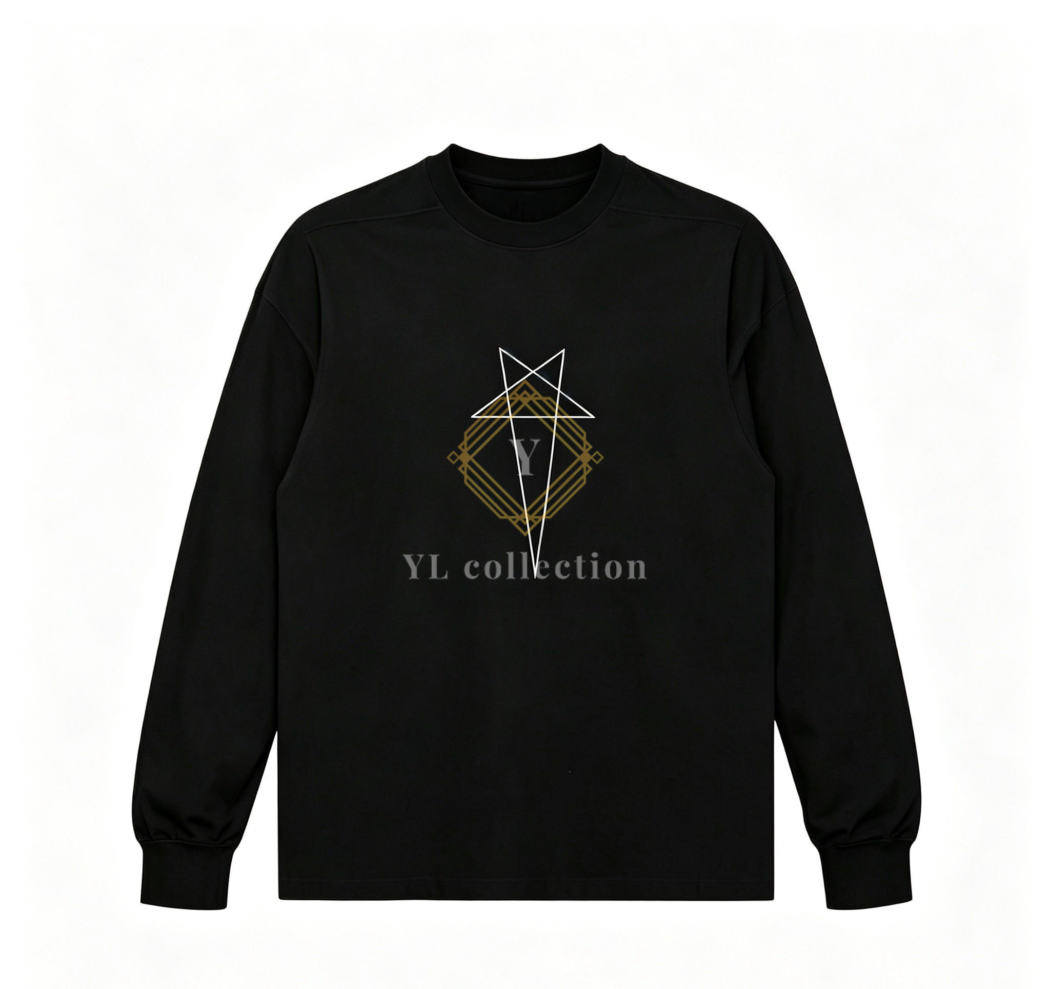 릭오웬스 스타 프린트 롱슬리브 티셔츠