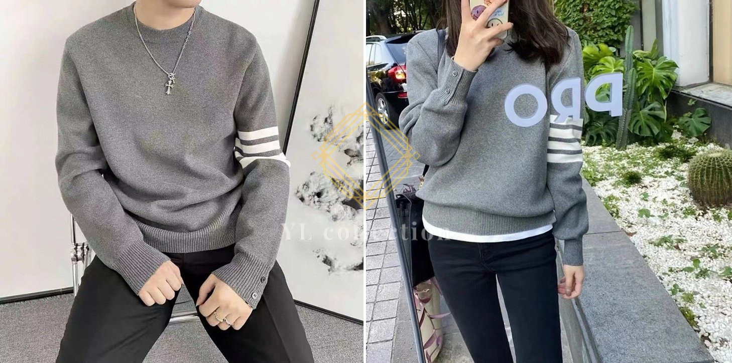 톰브라운 사선완장 4바 밀라노 스티치 니트