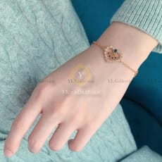 디올 트라이벌 하트 라이트 팔찌