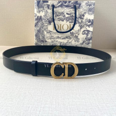 디올 CD 로고 버클 벨트