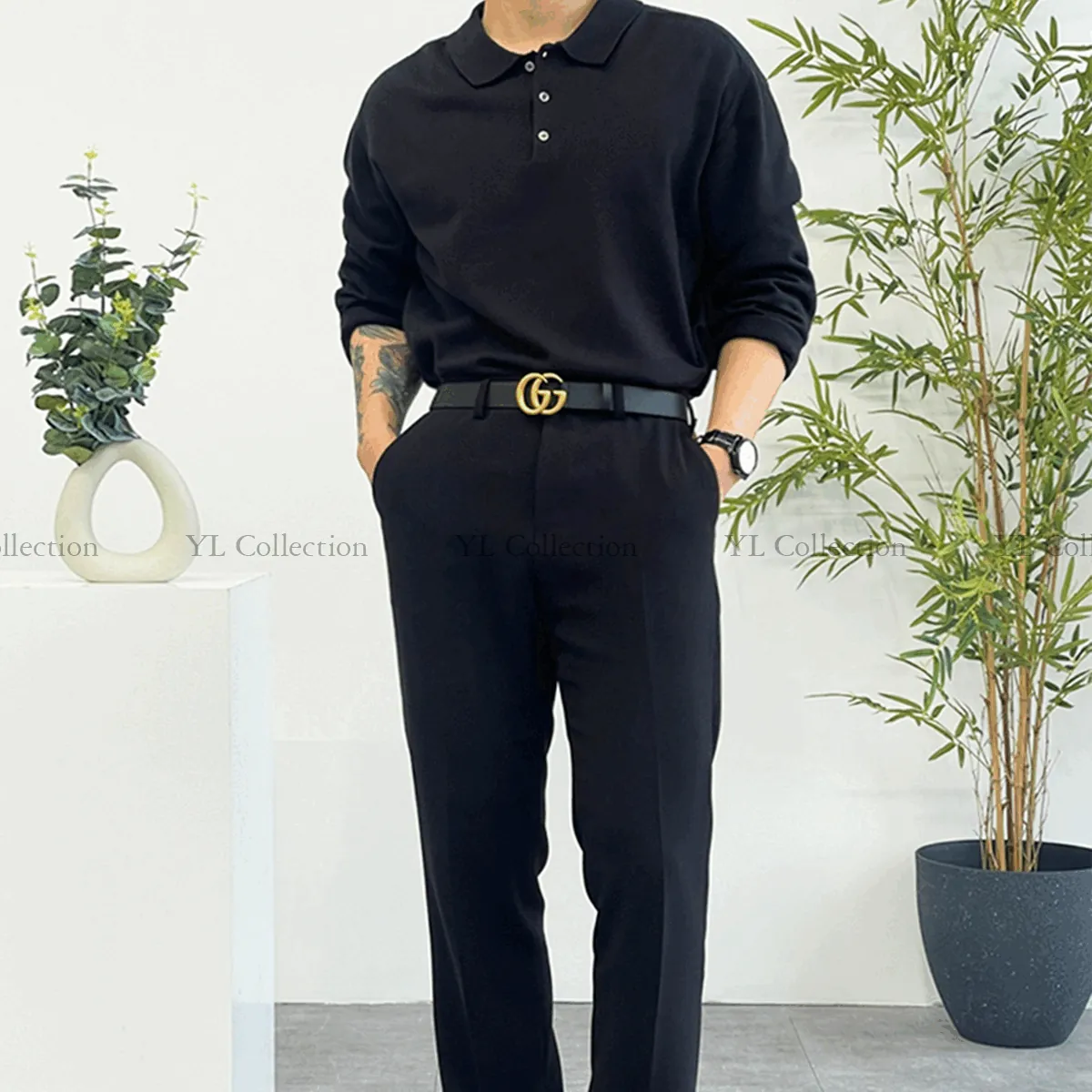 구찌 마몬트 GG 로고 벨트