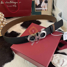 더블 시그니처 로고 벨트