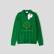 케이블 카라 긴팔 니트