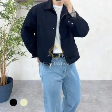 남자 투웨이 카라 블루종 자켓