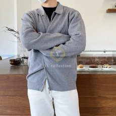 워셔블 니트 집업 가디건