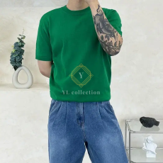 남자 머슬핏 라운드 반팔 티