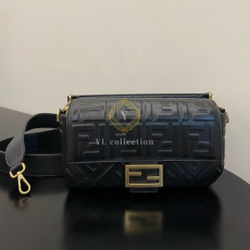 펜디 블랙 바게트 크로스백 미니 숄더 크로스백