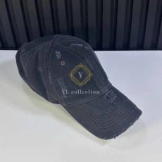 발렌시아가 로고 데님 모자