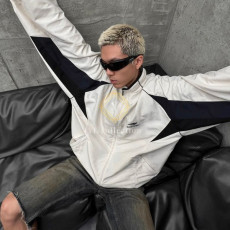 발렌시아가 엠브로이드 패널쉘 트랙 자켓